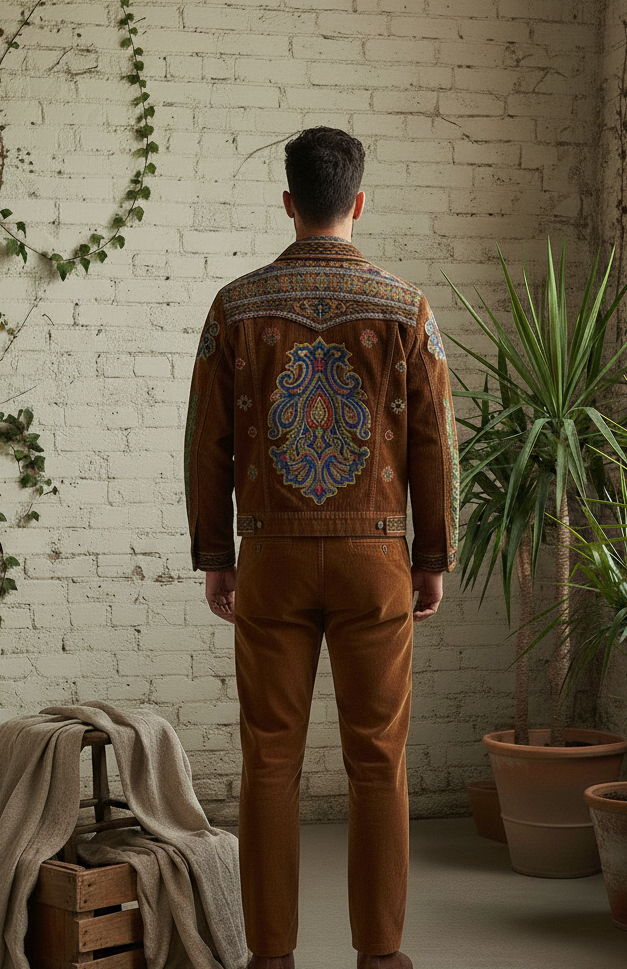 Aurea. Trucker Jacket Embroided