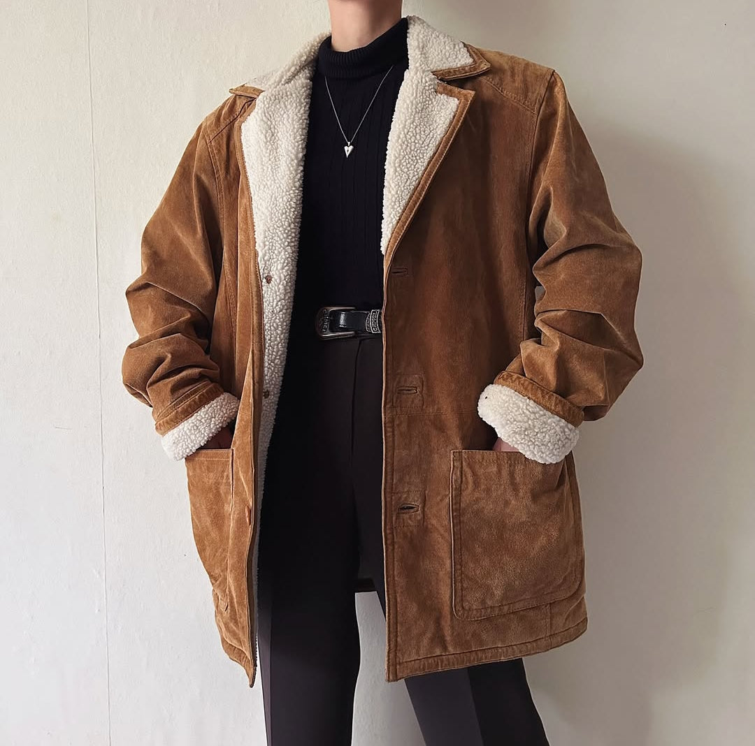 Suede Shearling Jacket